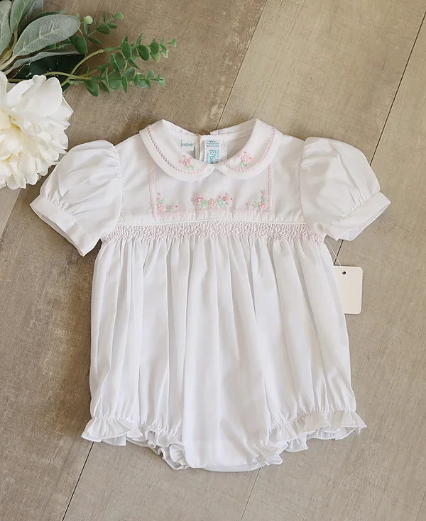 reborn girl white smocked heirloom bubble reborn doll accessory