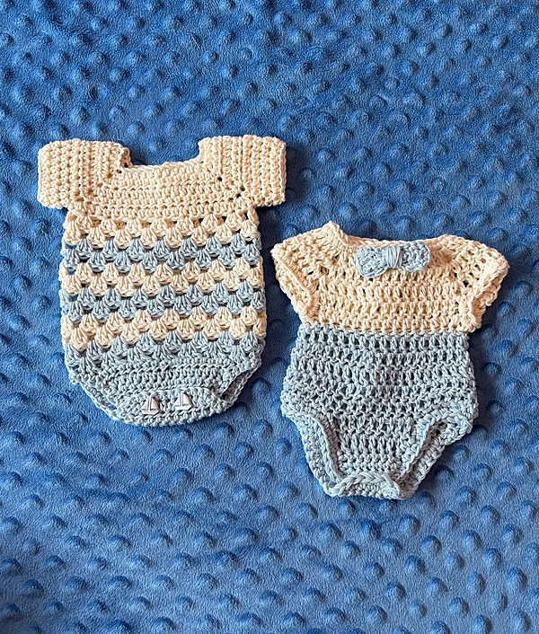 handmade boys nano preemie crochet rompers se reborn doll accessory