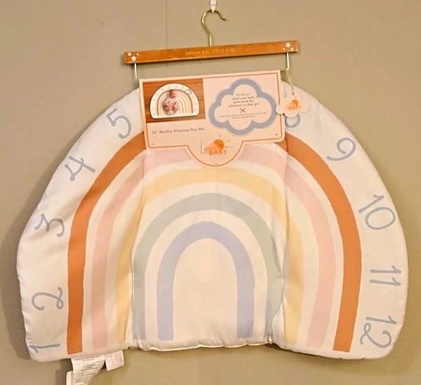36″ lumilou milestone rainbow playmat reborn doll accessory