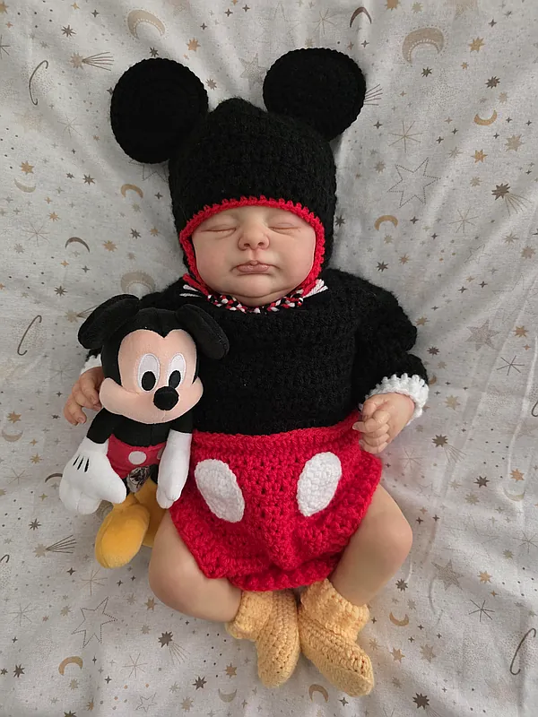 mickey mouse outfit reborn doll accessory