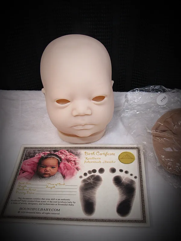 johannah awake w/body reborn doll